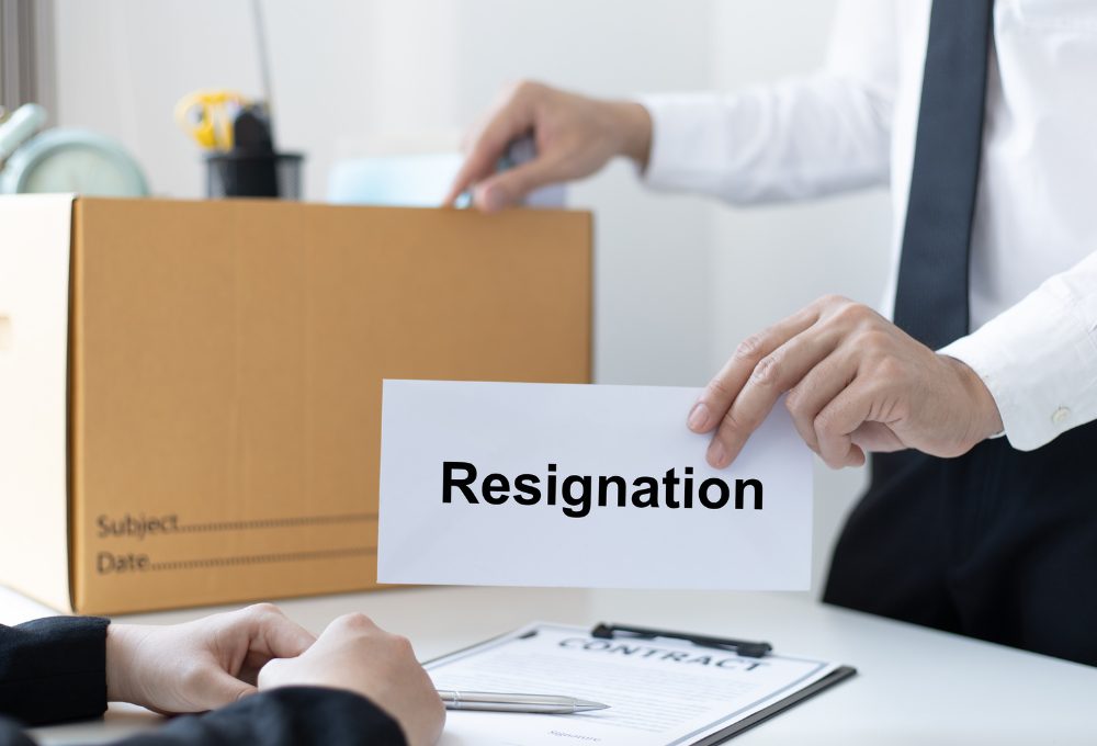 Resignation letter example