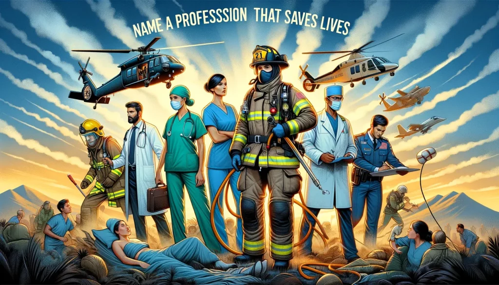 name a profession that saves lives 3