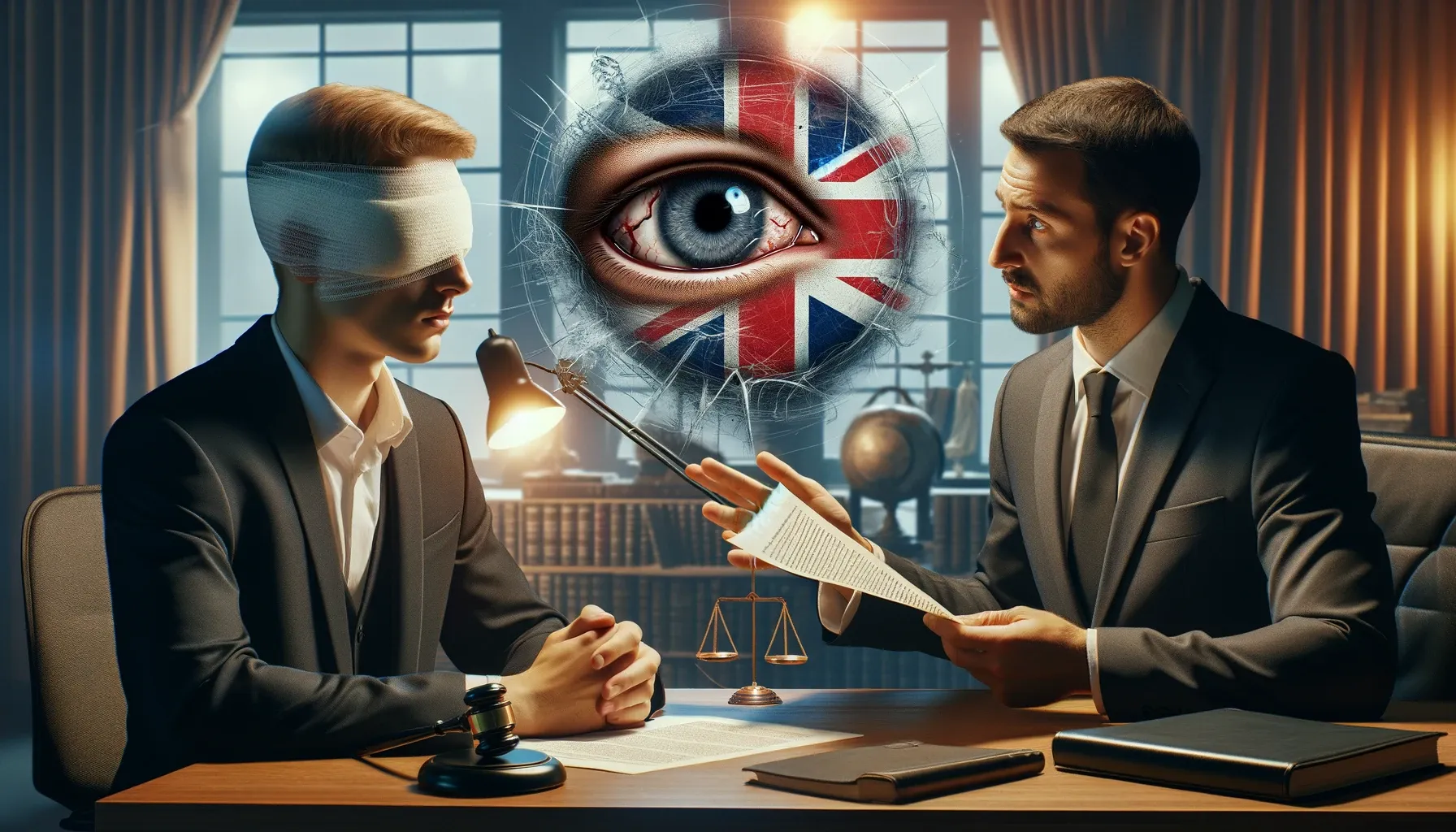 Car accident compensation for eye injury in the UK