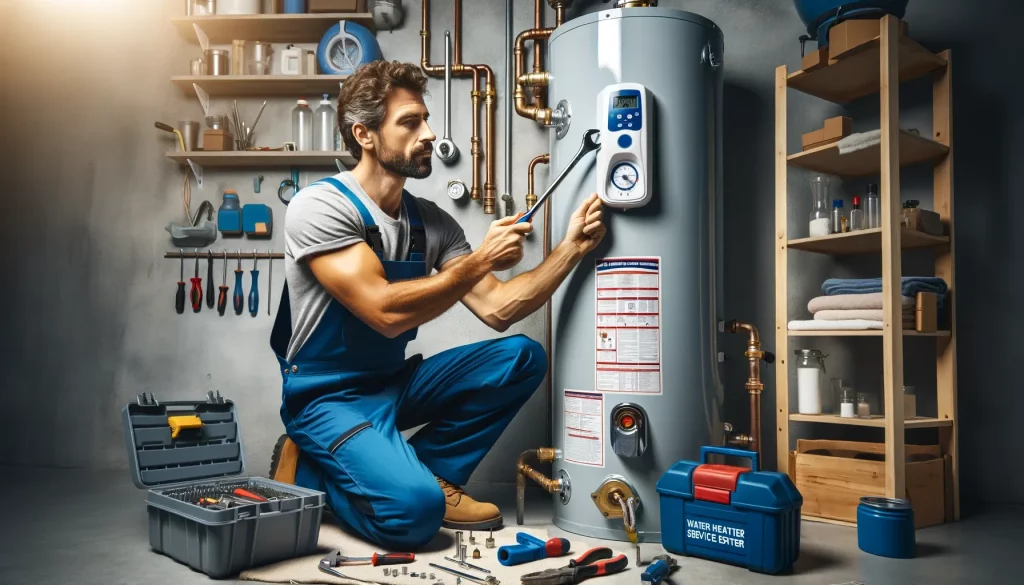 water heater service technician