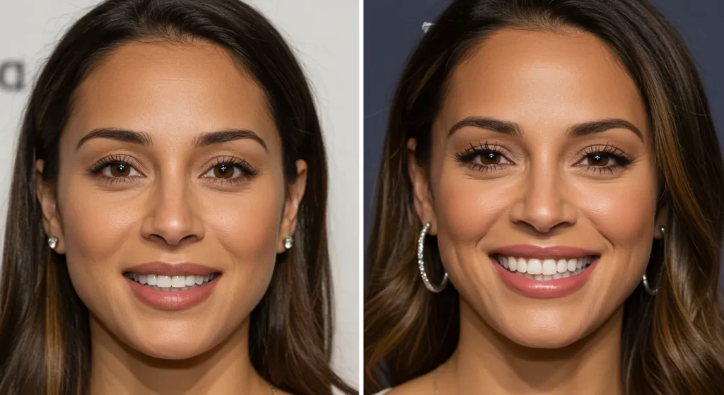 permanent dentures celebrity dental implants before and after