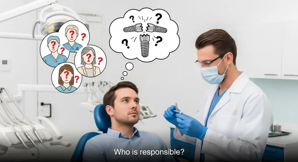 who is responsible for dental implant failure